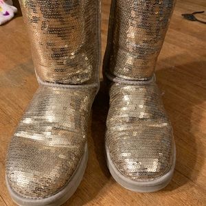 Champagne Sequin Uggs
